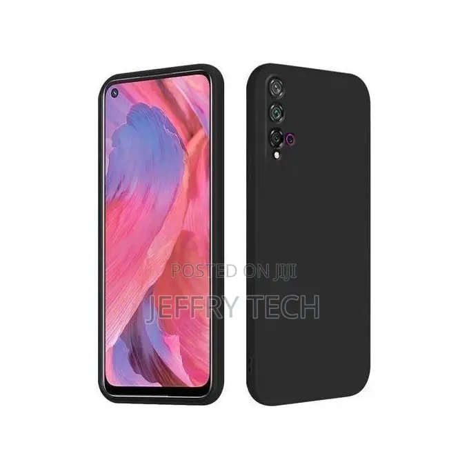 Huawei Nova 5t/Honor 20 Rugged Protective Back Case - Black