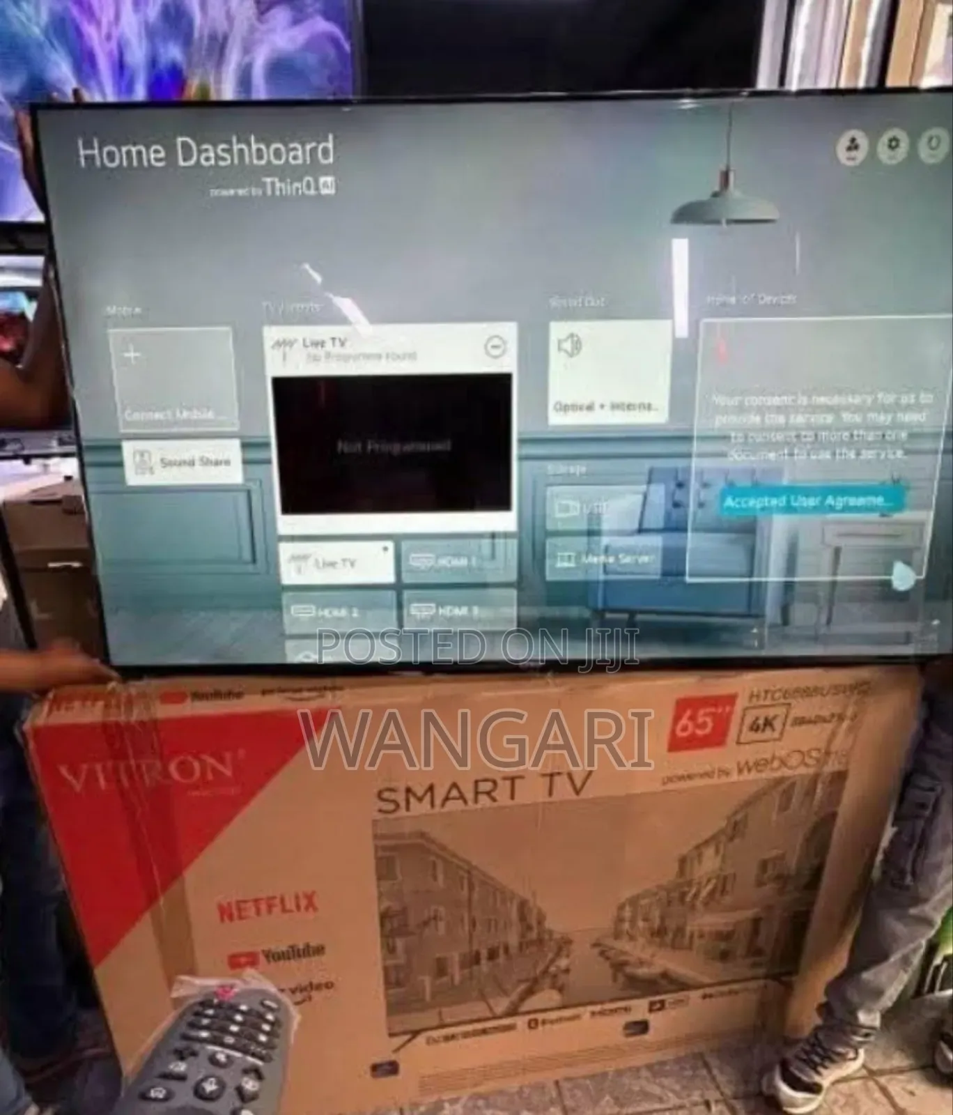 Frameless Vitron 65 Inch Webos 4 K Television
