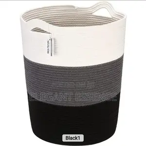 Cotton Rope Woven Storage Basket Dirty Clothes Basket