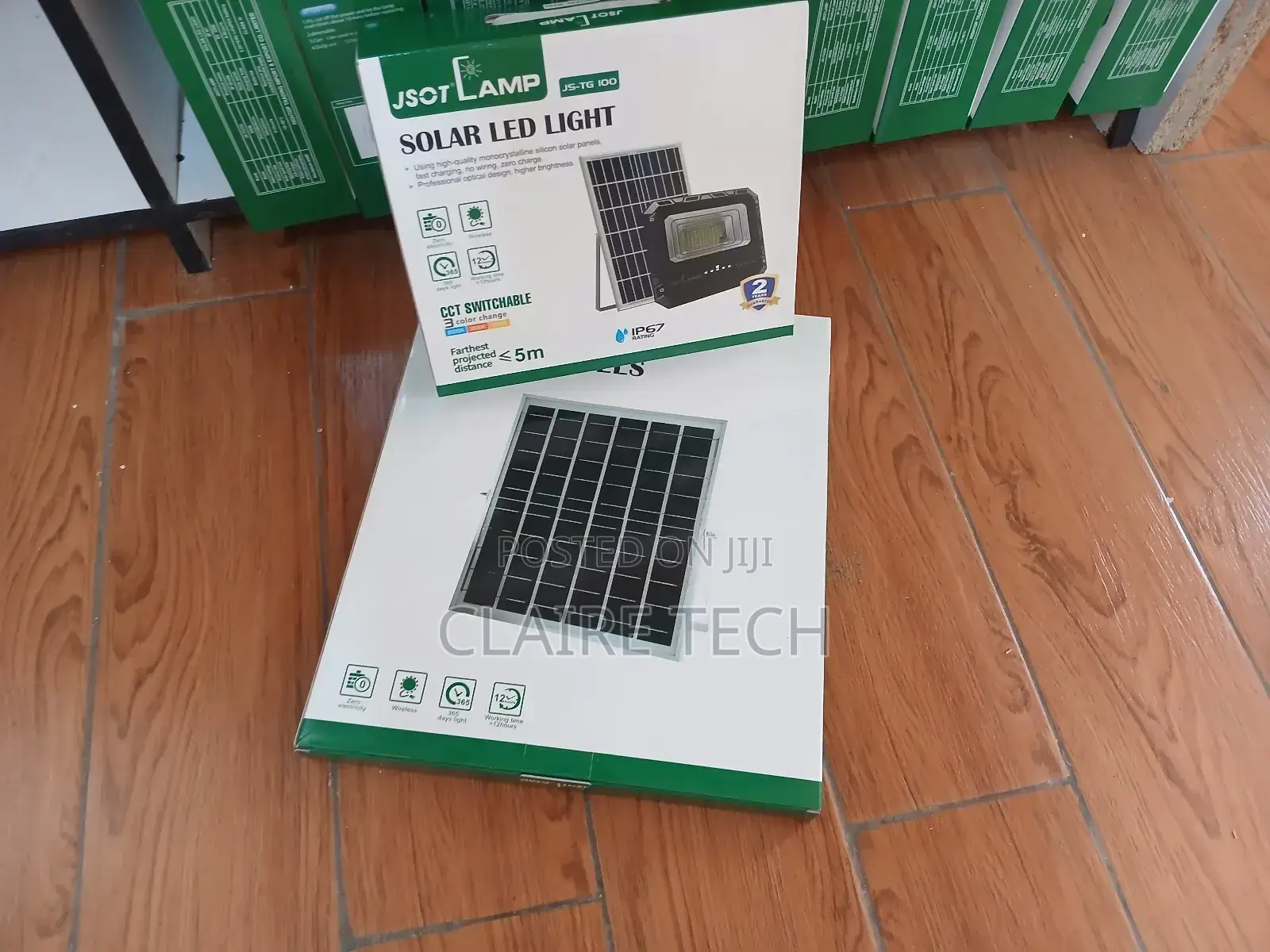 Jsot 100w Solar Floodlight With Remote Control