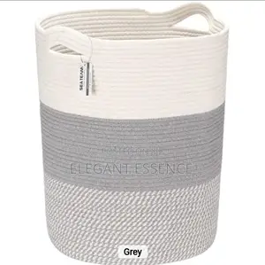 Cotton Rope Woven Storage Basket Dirty Clothes Basket