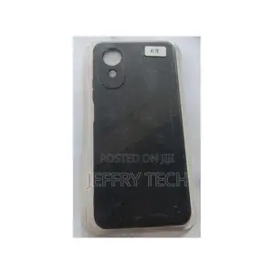 Silicon Protective Back Case for Oppo A17k - Black