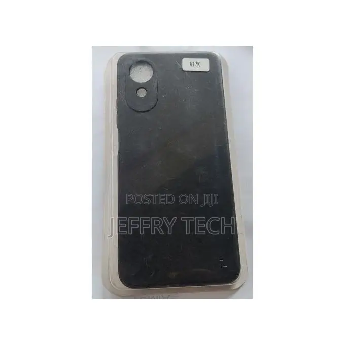 Silicon Protective Back Case for Oppo A17k - Black