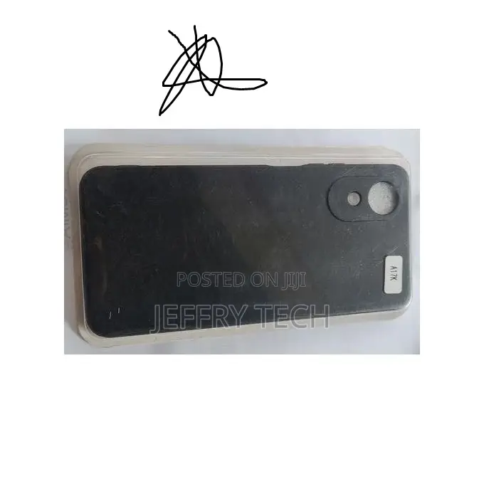 Silicon Protective Back Case for Oppo A17k - Black