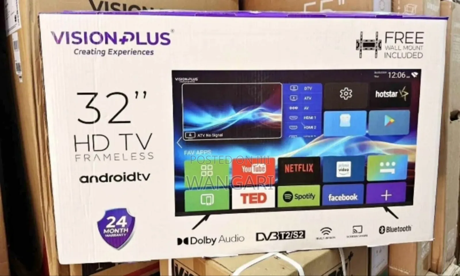 24 Months Warranty Vision Plus 32 Inch Smart Tv