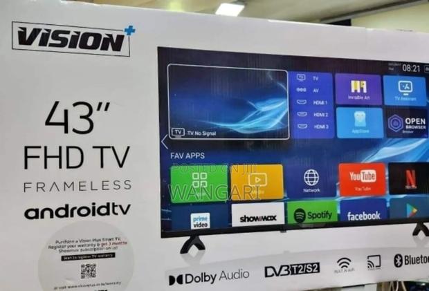Frameless, Vision Plus 43 Inch FHD Android Tv