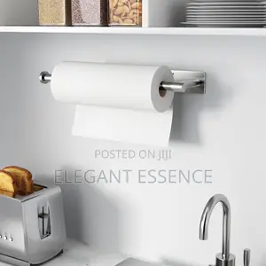 Self-adhesive Or Drilling, Brushed Nickel,Kitchen Roll Dispenser