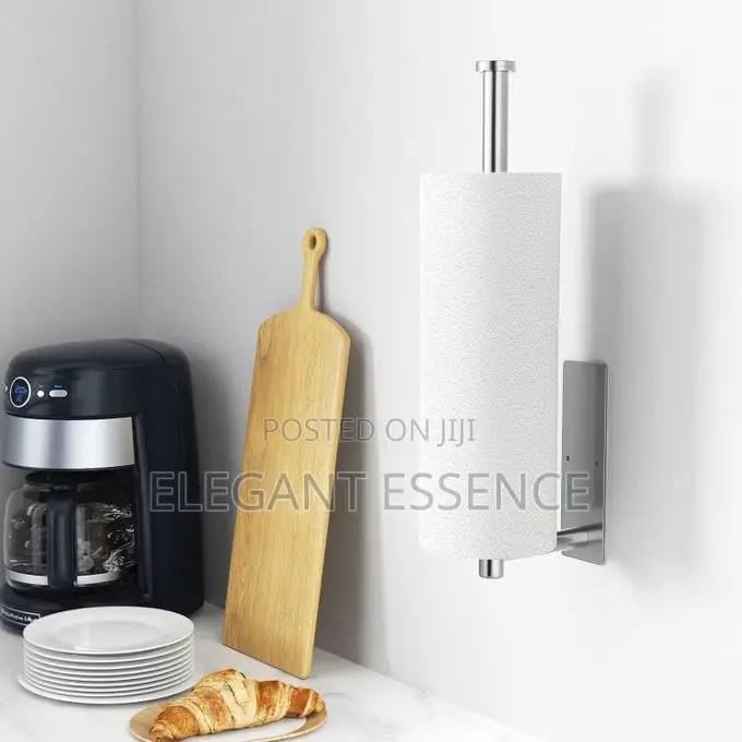 Self-adhesive Or Drilling, Brushed Nickel,Kitchen Roll Dispenser