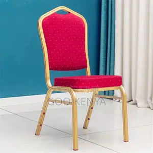 Home Chair; Modern Gold Frame Fabric Event Chair For Wedding Venues