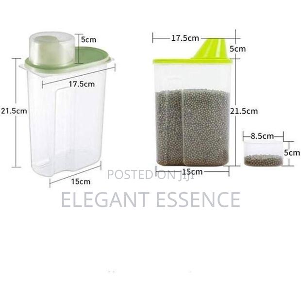 2.5l Airtight Cereal Container With Secure Cover-bpa-free, - thumbnail 3