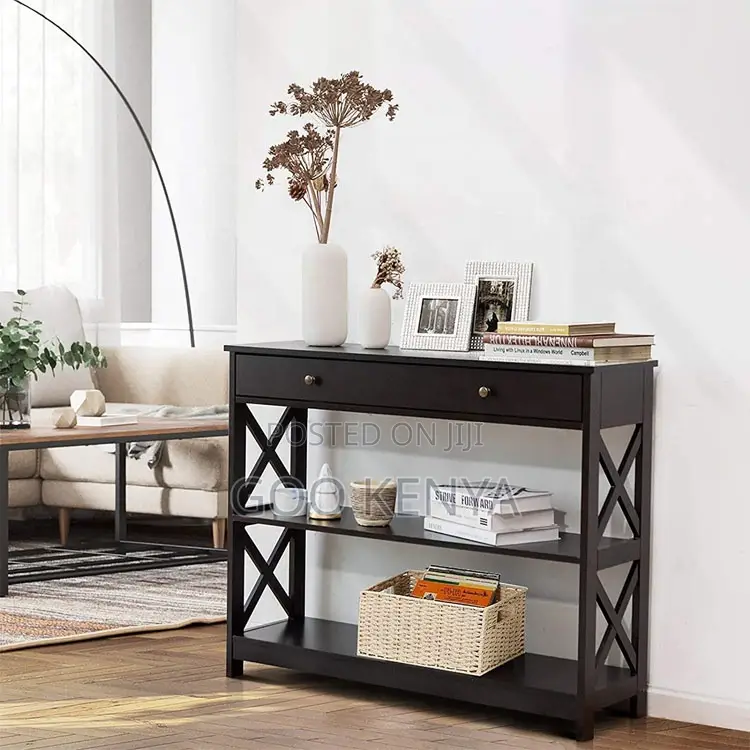 Hallway Console Table; Design Console Table With 2 Drawers For Bedroom