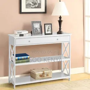 Hallway Console Table; Design Console Table With 2 Drawers For Bedroom