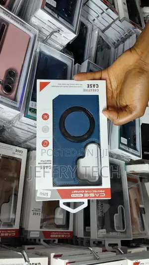 Mikure Samsung Galaxy S26 Ultra Leather Magnetic Ring Case -Blue