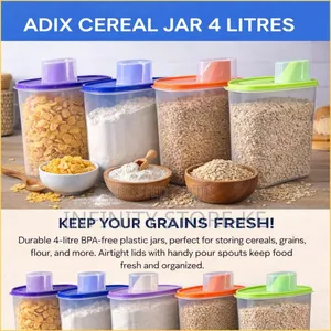 Adix Cereal Jar 4 Litres 4pcs