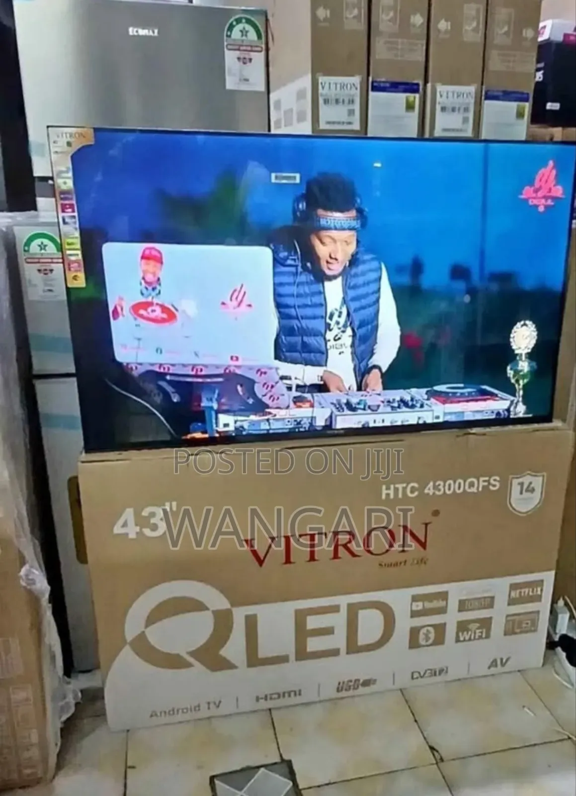 Youtube Netflix Qled 43 Inch Vitron Tv