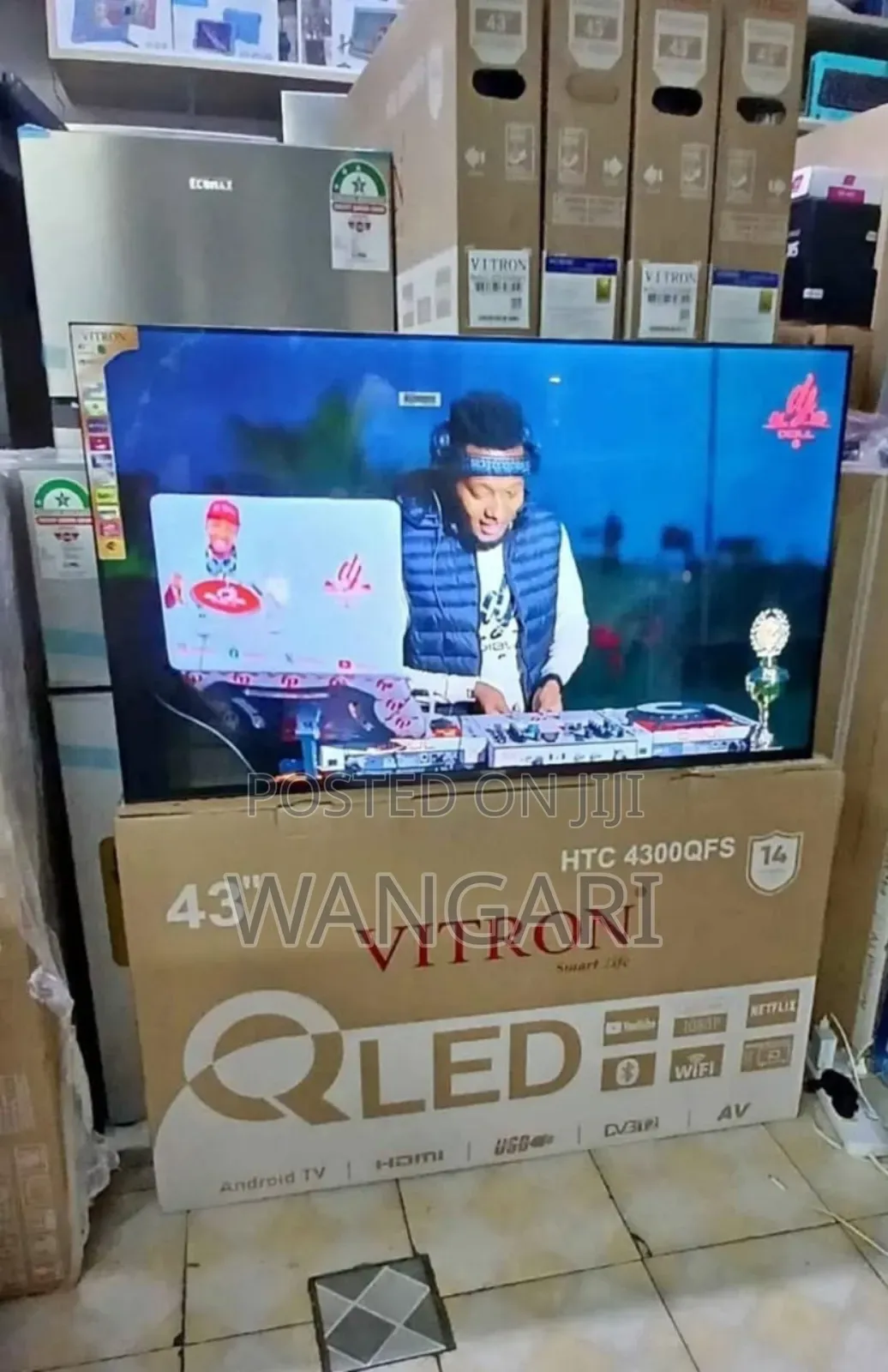 Inbuilt Decorder Qled 43 Inch Vitron Tv