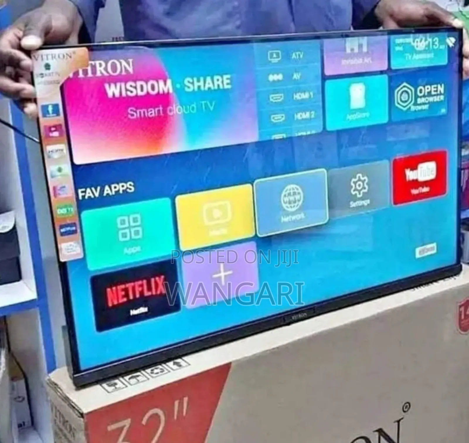 Youtube Netflix Vitron 32 Inch Smart Android Tv