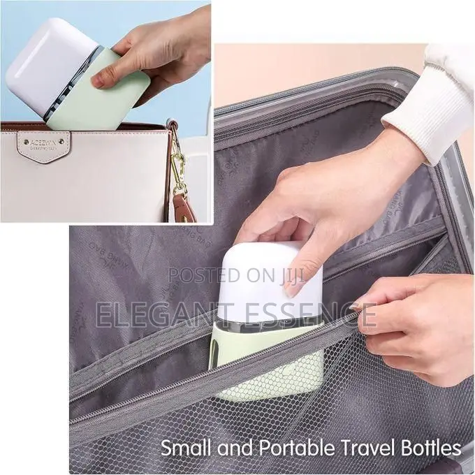 4 In1 Travel Bottle Set With Labels and Storage for Cosmetic Shampoo