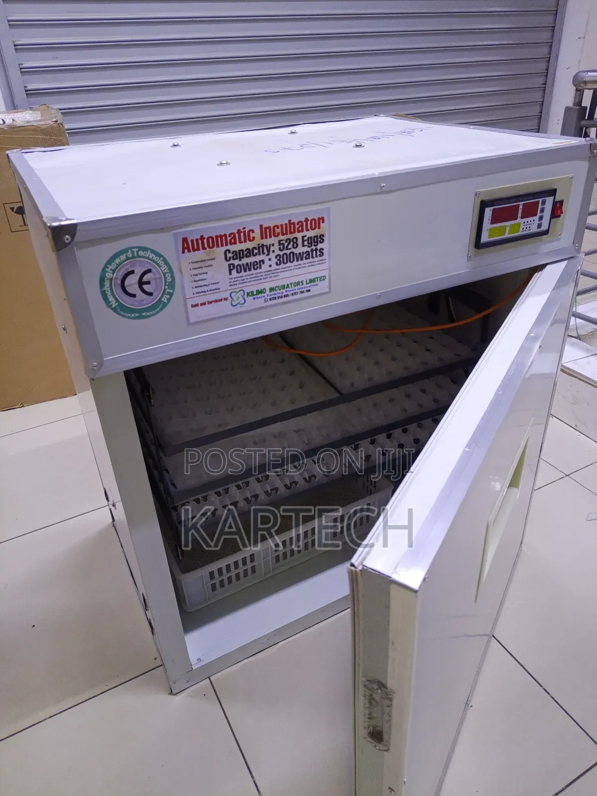 528 Eggs Poultry Egg Incubator Machine With Automatic Turning System
