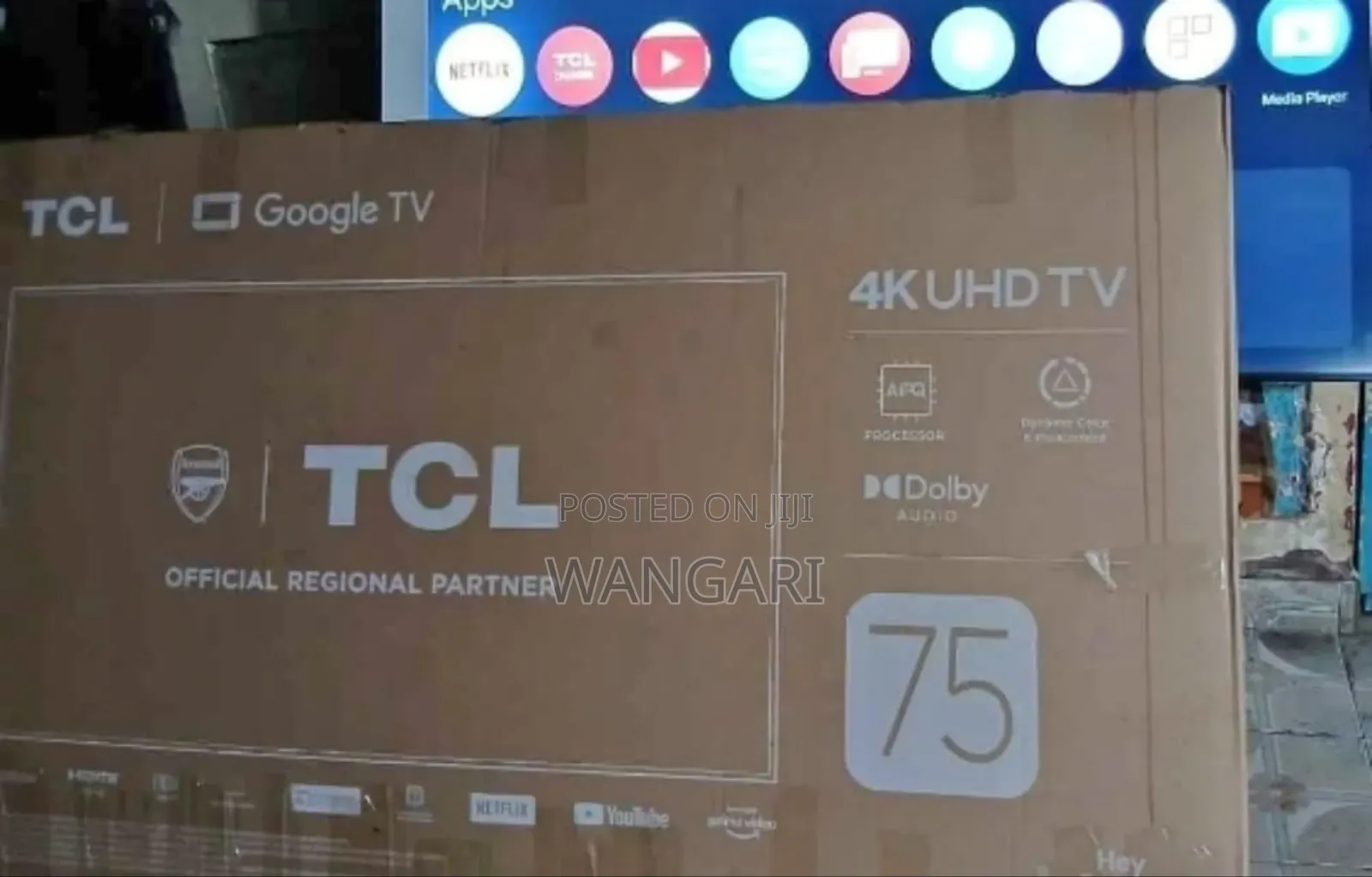Dolby Audio Vision TCL Qled 75 Inch Uhd Television