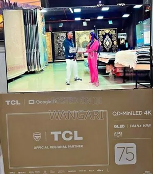 Frameless TCL Mini Led 75 Inch HDR Television