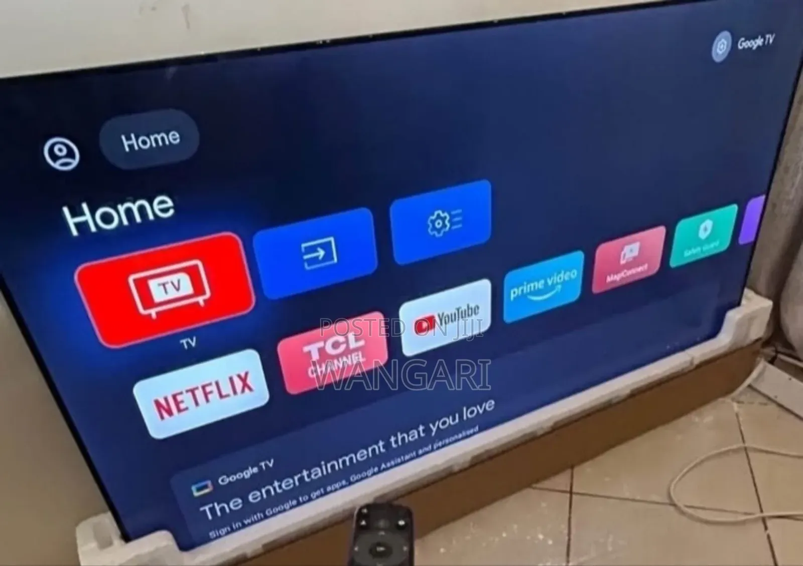 TCL 65 Inch Qled Television With Remote Control