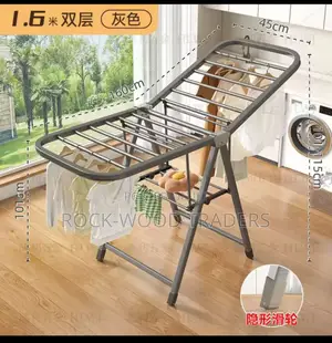 Movable Laundry Drying Rack