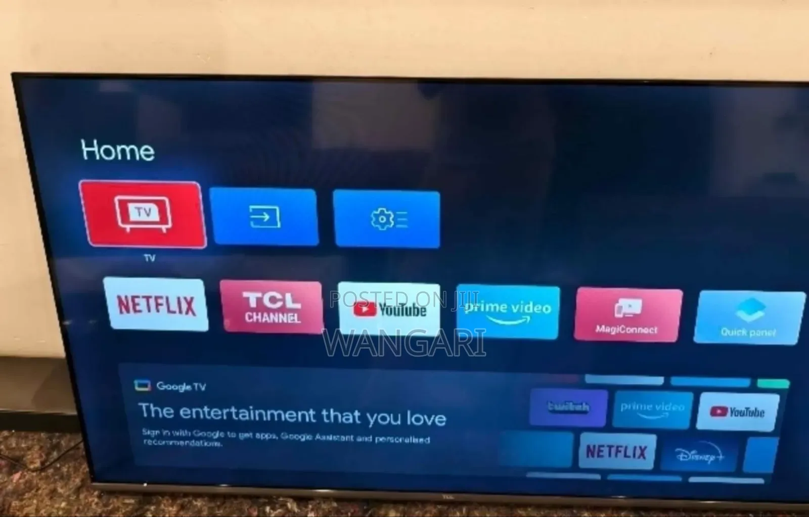 50 Inch TCL Google Tv 4khdr