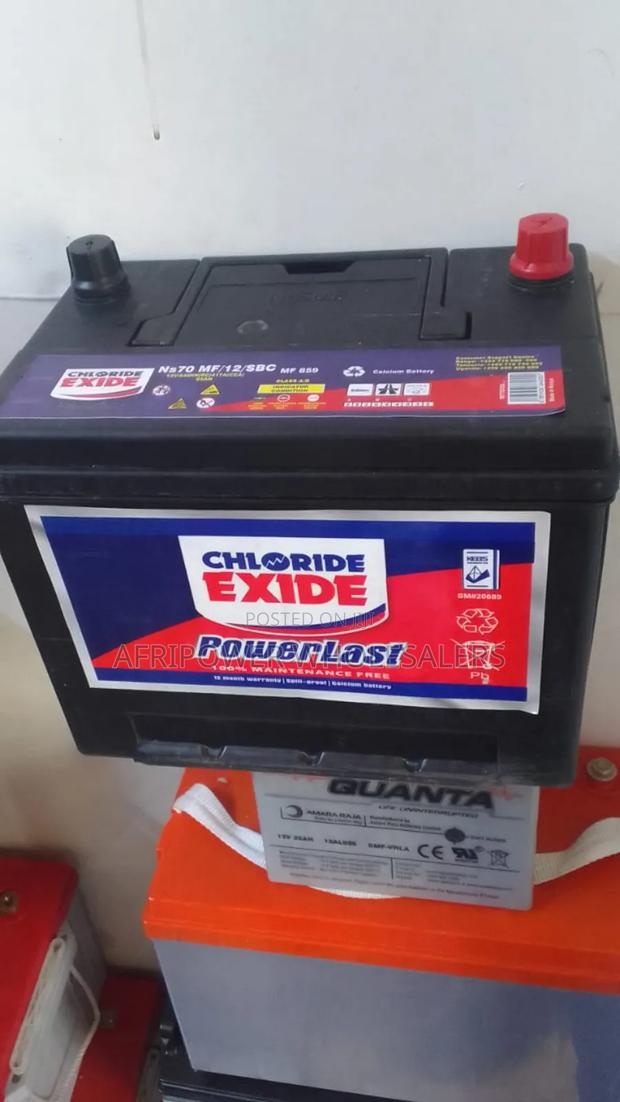Chloride Exide Ns70 Power Last Car Battery