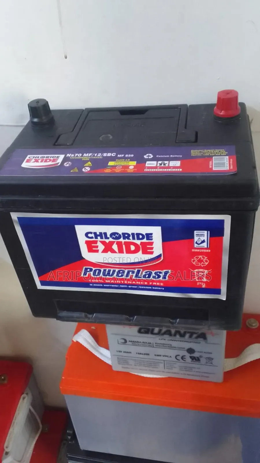 Chloride Exide Ns70 Power Last Car Battery