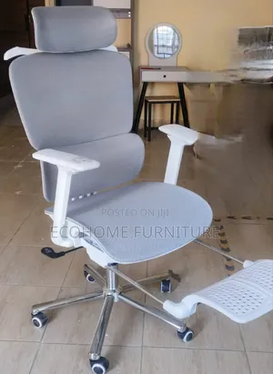 Orthopedic Office Chair Gray White
