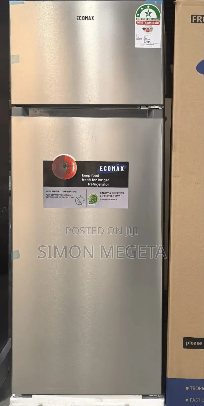 Ecomax 230 L Dark Silver Double Door Fridge