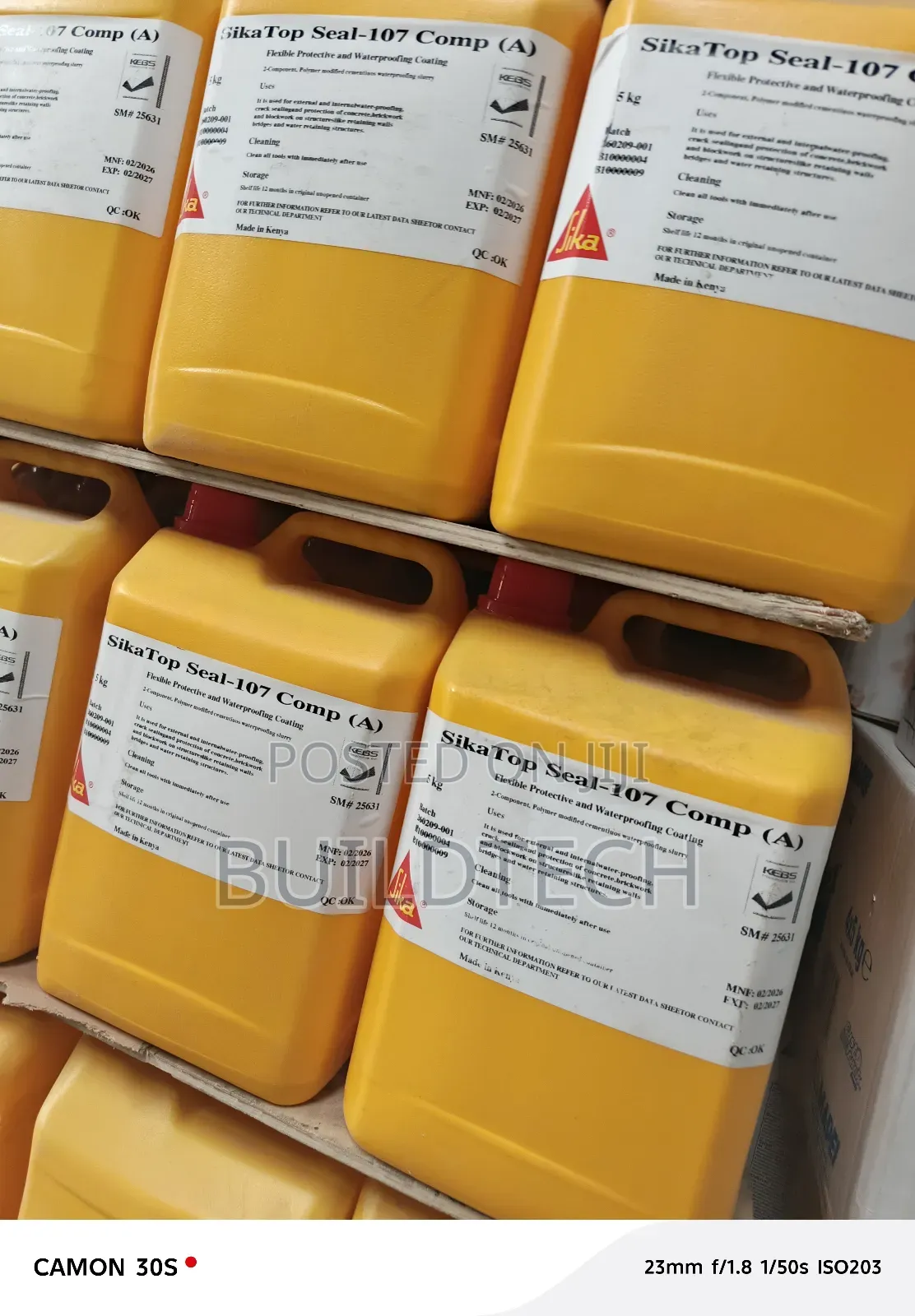 Sikatop Seal-107 Ke Water Tank Protection