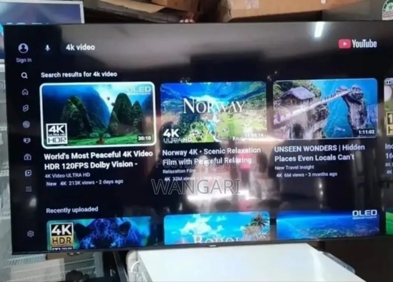 New 55 Inch TCL Google Smart Android Tv 4khdr