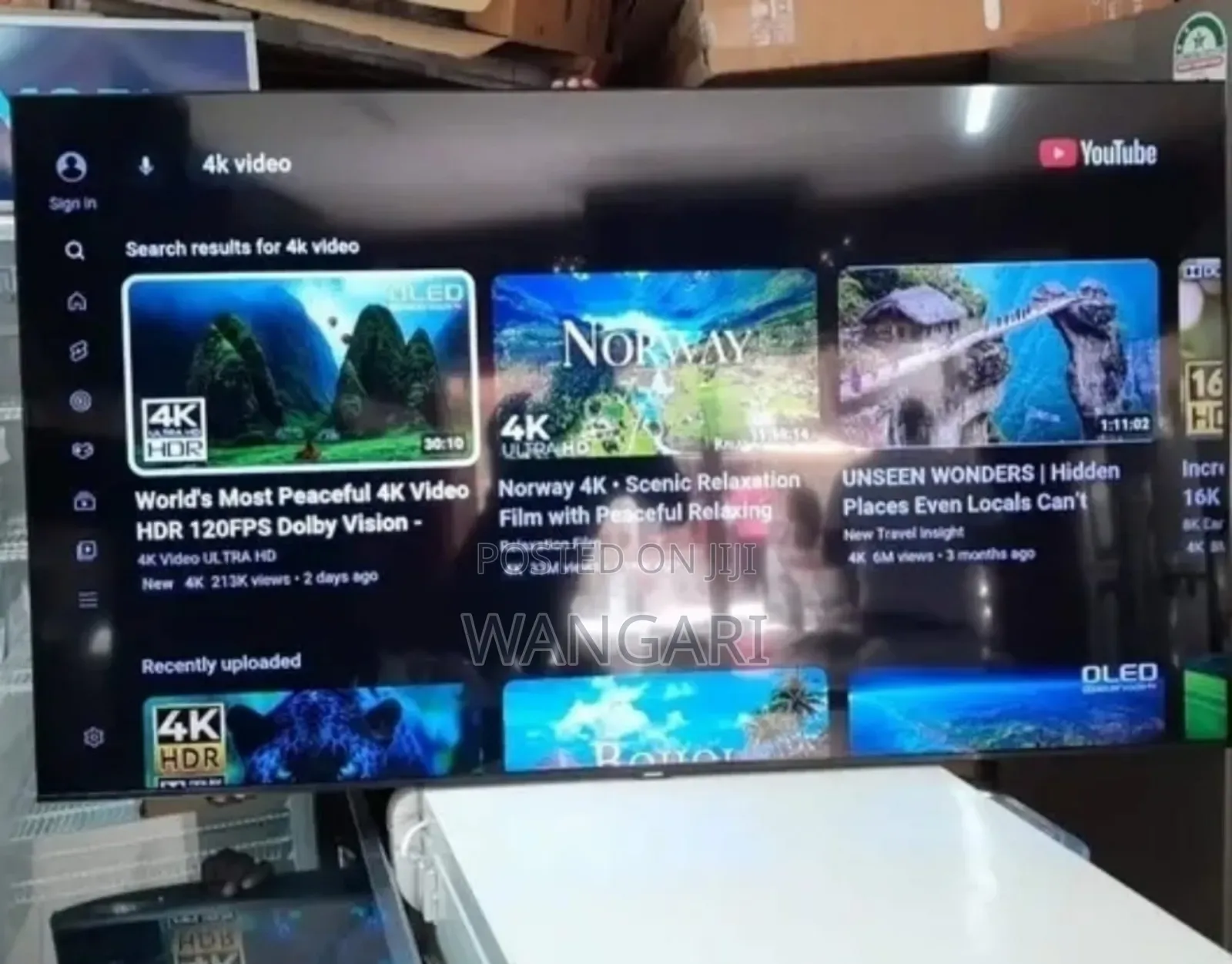 New 55 Inch TCL Google Smart Android Tv 4khdr