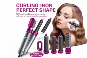 5 in 1 Curling Iron,Hair Styling Comb