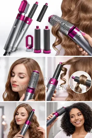 5 in 1 Curling Iron,Hair Styling Comb