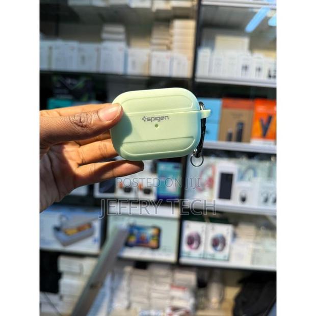Spigen Airpods Pro Rugged Armor Matte Blue Case/Cover - thumbnail 3