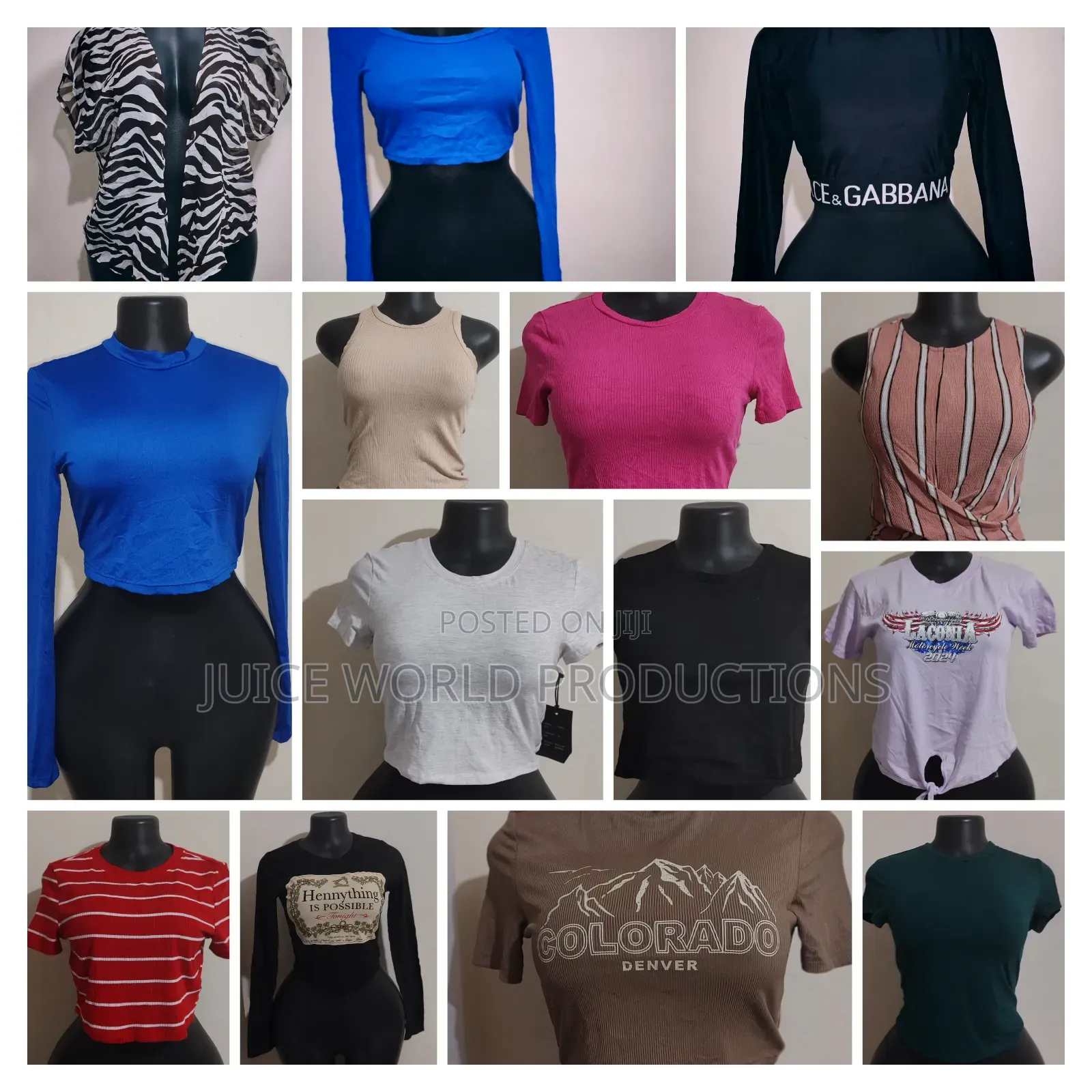Ladies Crop Tops