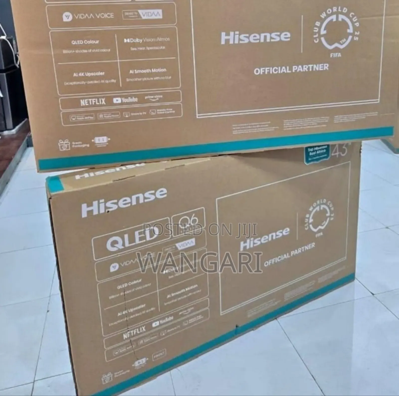 Frameless Q6 Series 43 Inch Smart Adroid Tv