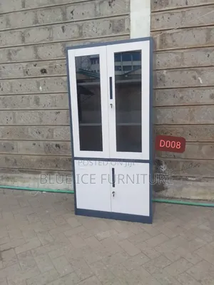 Glass Front Office Filing Cabinet