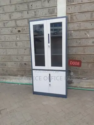 Glass Front Office Filing Cabinet