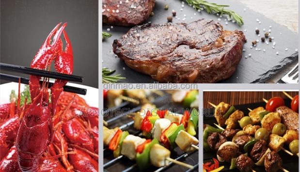 Cast Iron Sizzling Pan With Wooden Tray - thumbnail 4