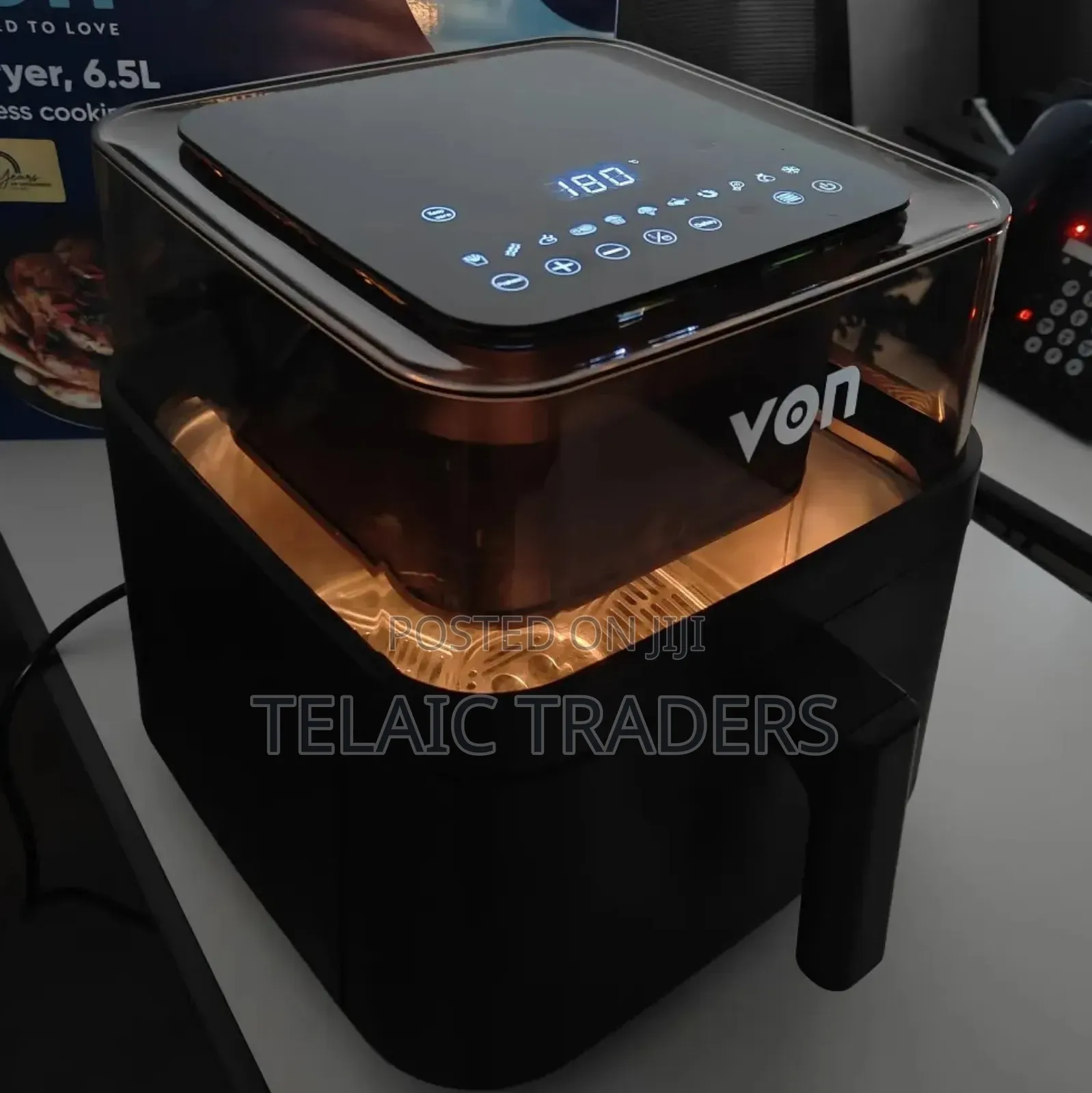 Von Airfryer 6.5litres Digital Vaf072dck