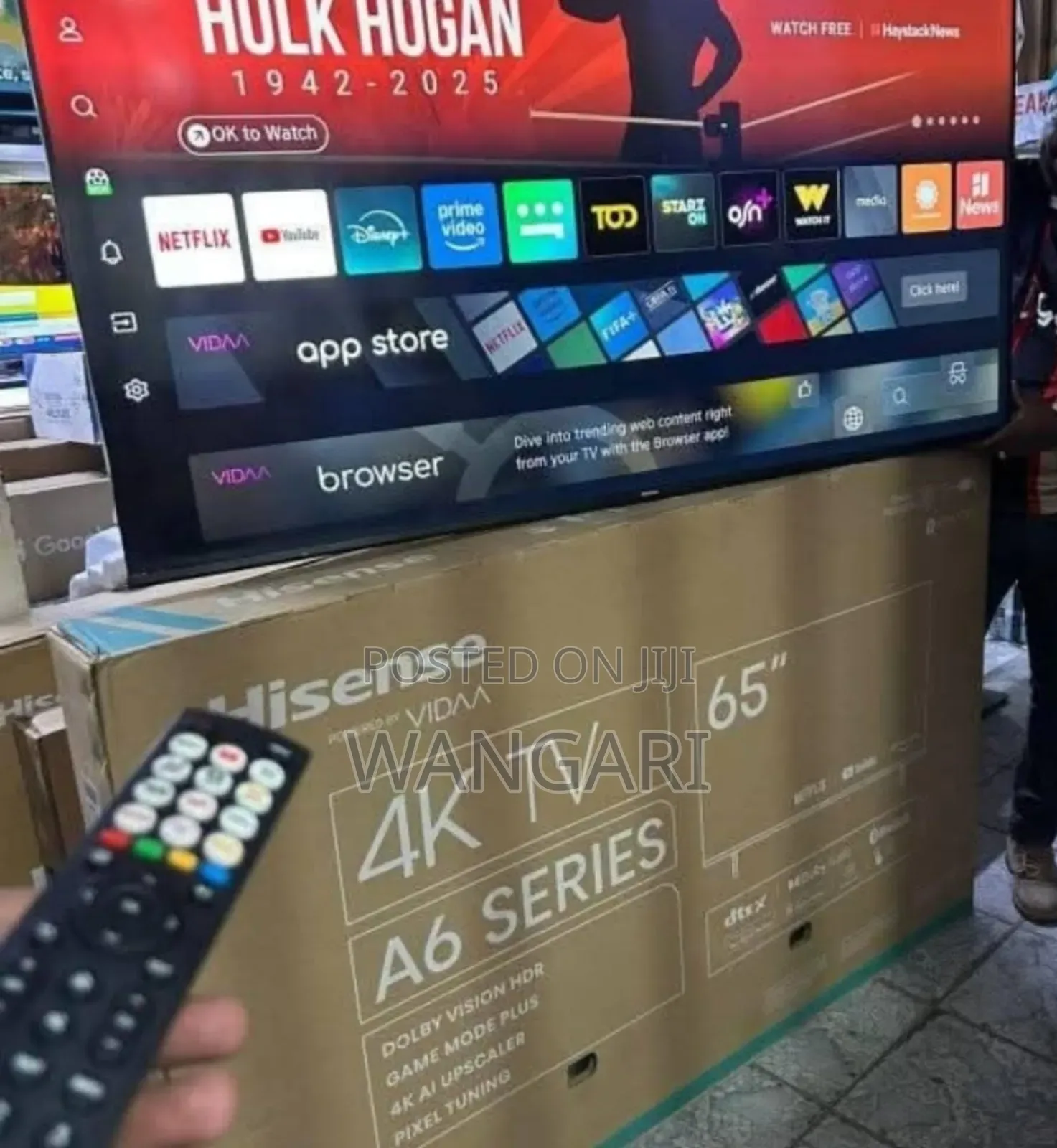 Hisense Uhd A6 Series 65 Inch 4 K Television D/76