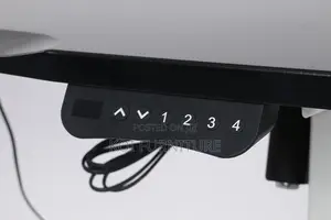 Office Desk; 1.2m Black Ergonomic Electric Adjustable Desk