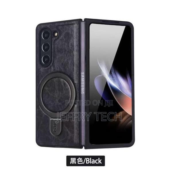 Samsung Galaxy Z Fold 7 Quality Leather Case With Adjustable Kickstand