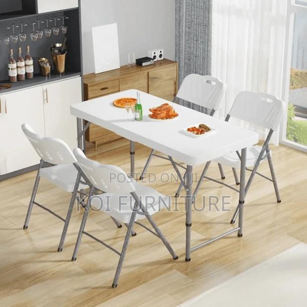 Dining Table; White Home and Outdoor Dining Table - thumbnail 4