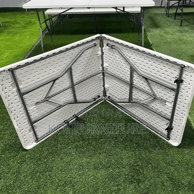 Dining Table; White Home and Outdoor Dining Table - thumbnail 6
