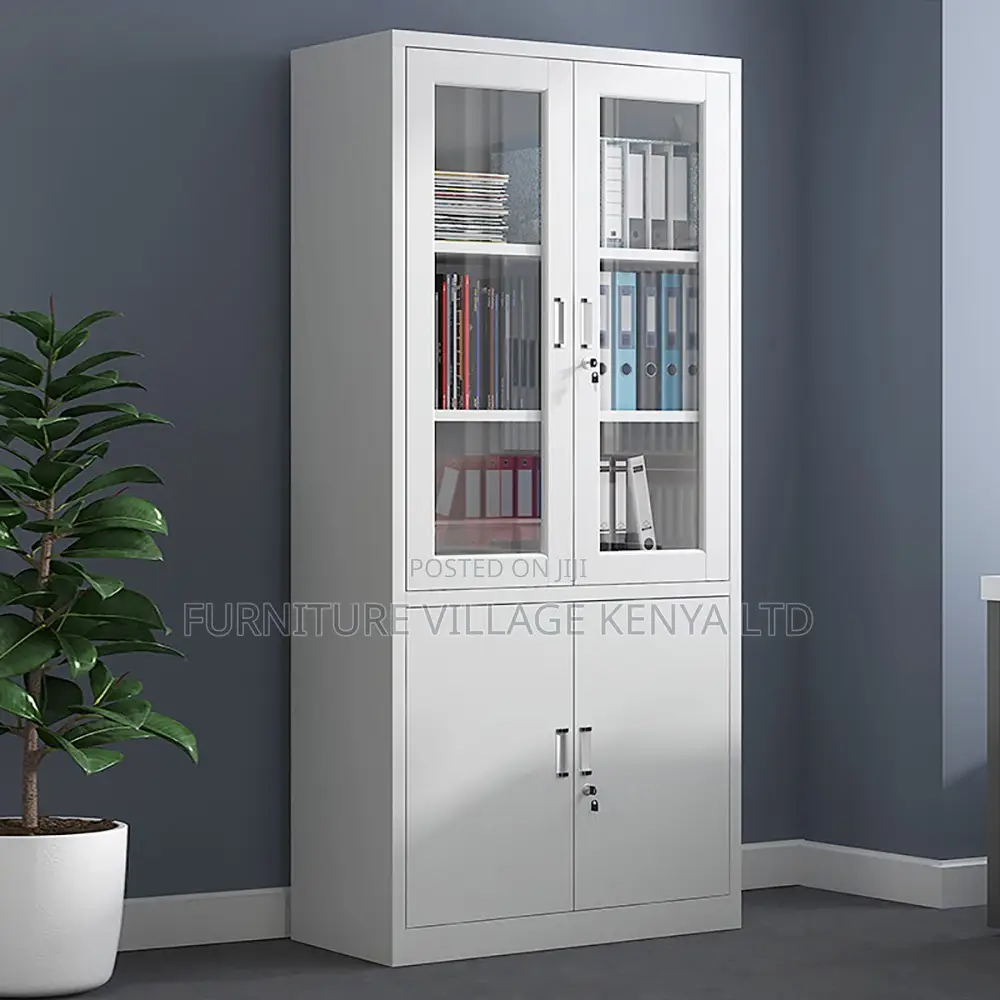 Office Cabinet; 2-door Metallic Filing Office Cabinet